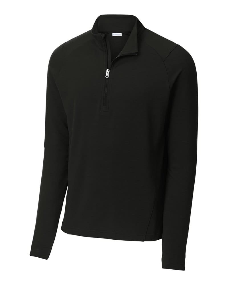 Sport-Tek ST561 Sport-Wick® Flex Fleece 1/4-Zip - Black front
